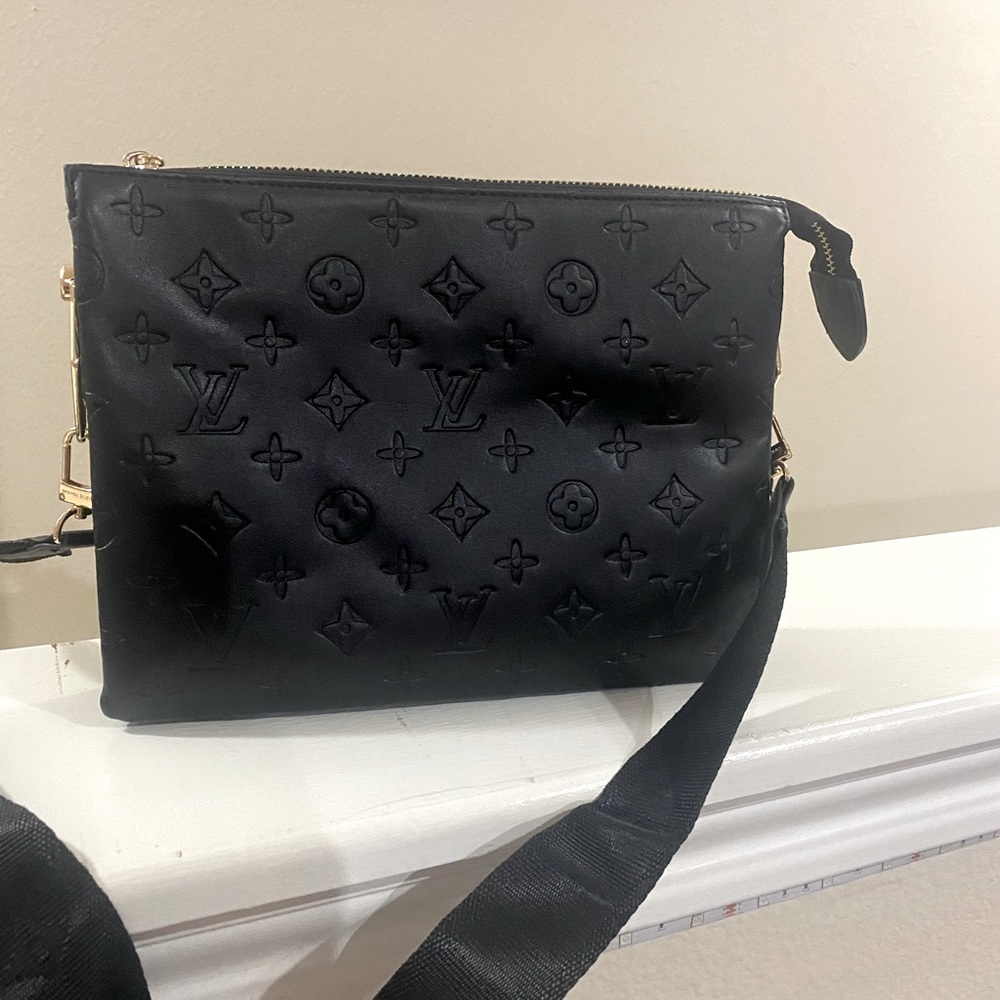 Black Monogrammed Crossbody.